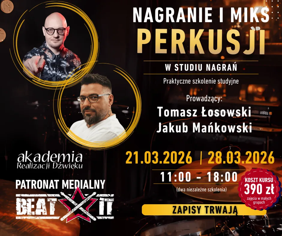 Kurs Nagranie i Miks Perkusji